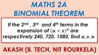 Binomial Theorem Important LAQ 9  Maths 2A maths2a inter2ndyearmaths [upl. by Kirven792]