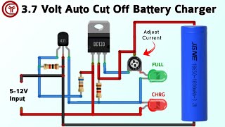 37v Auto Cut Off battery charger circuit [upl. by Krista]