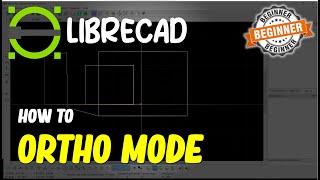 Librecad How To Ortho Mode [upl. by Sara71]