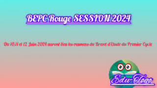 Date de lexamen du BEPC session 2024 au Togo [upl. by Azile]