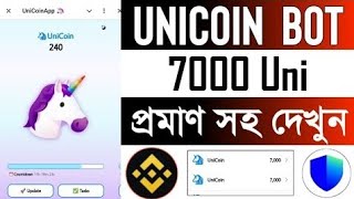 New Telegram Mining Bot UniCoin App New online income Project [upl. by Htebilil183]