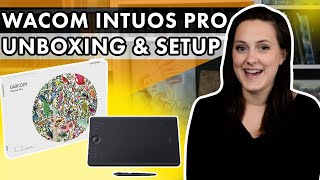 Wacom Intuos Pro Unboxing and Set Up [upl. by Yllim900]