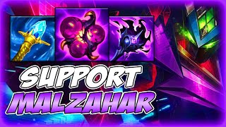 MALZAHAR SUPPORT IS ACTUALLY LEGIT  S14 Malzahar SUPPORT Gameplay Guide [upl. by Etnahc]