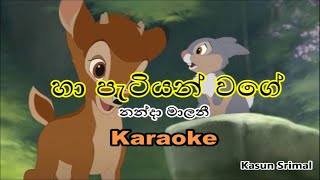 Ha Patiyan wage හා පැටියන් වගේ  Karaoke  Nanda Malani [upl. by Kristy]