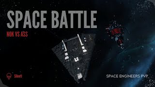 Space Engineers PVP Space Battle NOK vs ASS [upl. by Wright]