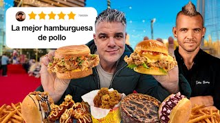 PROBANDO TODA LA CARTA de DABIZ MUÑOZ LAS HAMBURGUESAS MÁS CARAS DE MI VIDA [upl. by Eiba]