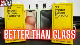 iPhone 15 RHINOSHIELD 3D Impact Screen Protector [upl. by Conlin253]