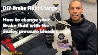 How to change your Brake Fluid with a Sealey Pressure Bleeder DIY best bleeder you can buy reviewed [upl. by Nodnnarb942]