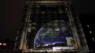 3D projection mapping at the Hotel Gansevoort [upl. by Ileray15]