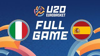 SemiFinals  Italy v Spain  Full Basketball Game  FIBA U20 Womens EuroBasket 2024 [upl. by Ahsal]