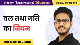 Force amp Laws of Motion बल तथा गति का नियम  One Shot Revision Class 9 Physics Ch 9  State Boards [upl. by Llevol]