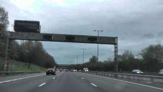 Driving On The M5 Motorway From J2 To The M6 Interchange J8 West Bromwich West Midlands England [upl. by Idnor]