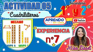 1° y 2° ACTIVIDAD 5  CUADRILÁTEROS  PROPIEDADES Y PERÍMETROS  EXPERIENCIA DE APRENDIZAJE 7  AEC [upl. by Anrehs]