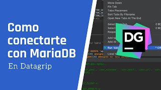 Cómo conectarse a MariaDB con Datagrip [upl. by Nilsoj]