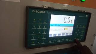 check weighing parameters Disomat Tersus [upl. by Sinegold]