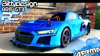 Arrma Infraction 6s Bittydesign AR8GT3 RC tuning lights custom [upl. by Nerua]