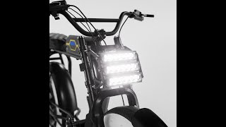 LED Headlight Installation For Super73 [upl. by Pentheas]