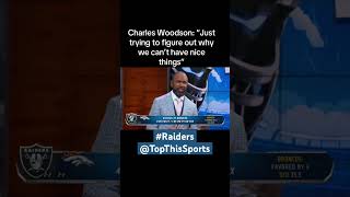 Why the Raiders Just Can’t Have Nice Things 😩 Charleswoodson nfl raiders espn [upl. by Ahsiemat227]