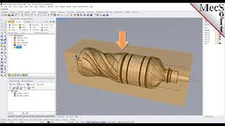 RhinoCAM 2021 Introduction to 4 Axis Machining [upl. by Haropizt]