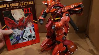 Bandai Gundam Chogokin MSN04FF Sazabi First Look [upl. by Groark803]