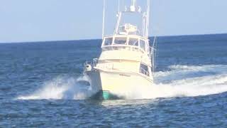 44 Henriques Boat  Great Fishing Boat Heads Back Through The Manasquan Inlet [upl. by Regan]