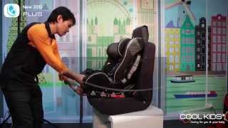 Coolkids Plus car seat forward installation [upl. by Romeo]