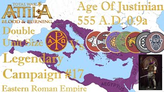 TW Attila  Age of Justinian 09a 555 AD  17  Justinians Glory  War AquitainiaGaul [upl. by Vogeley874]