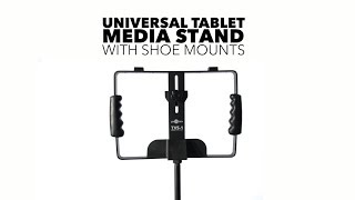 Universal Tablet Media Stand with Shoe Mounts by Gear4music [upl. by Yzzik805]