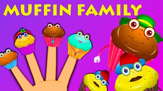 Muffin Finger Family And More  Nursery Rhymes For Children [upl. by Helga]