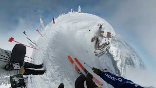 First time skiing Corbets Couloir at Jackson Hole [upl. by Elurd]