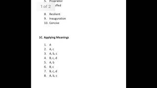 Wordly Wise Book 7 • Lesson 1 • AB  CD AND E ANSWERS [upl. by Llenroc131]