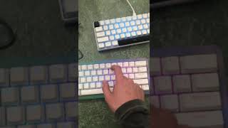 GK61 vs RK61 Sound Comparison  Clicky vs Linear Keyboard Sound Test  SHORTS [upl. by Gleason258]