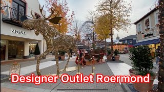 ROERMOND DESIGNER OUTLET CHRISTMAS SHOPPING [upl. by Bergmann]