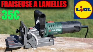 LIDL fraiseuse à lamelle PARKSIDE PFDF 900 A1 type Einhell Fraiseuse à lamelle TCBJ 900 lamelleuse [upl. by Celestine]