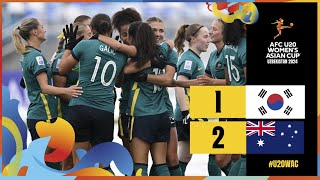 Full Match  AFC U20 Womens Asian Cup Uzbekistan 2024™  Group stage  Korea Republic vs Australia [upl. by Bolme903]