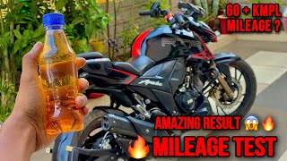 TVS Apache RTR 200 4v bs6 2022 Mileage Test  urban mode  amazing result🔥🔥 [upl. by Ennairod]