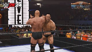 WWE 2K24  The Rock vs Stone Cold Steve Austin  WWF Championship  Wrestlemania 17 [upl. by Hsetirp182]