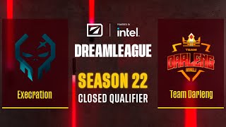 Dota2  Execration vs Team Darleng  Game 1  DreamLeague Season 22  CQ  SEA [upl. by Brace39]