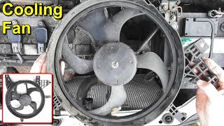 Radiator Cooling Fan Removal and Refitting  Nissan Micra K12 [upl. by Onitsoga]