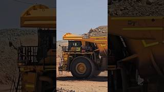 The Komatsu 980E truck is controlled automatically from a distance heavyequipment [upl. by Nirek]