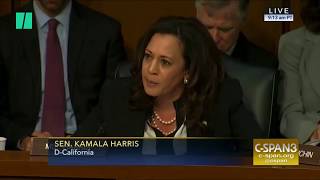 Sen Kamala Harris Cut Off During Intelligence Hearing [upl. by Dieball]