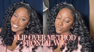 Flip Over Method using a Frontal Wig [upl. by Sadnalor]