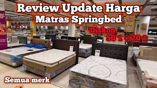 Review Update Harga Matras Springbed [upl. by Adiarf]