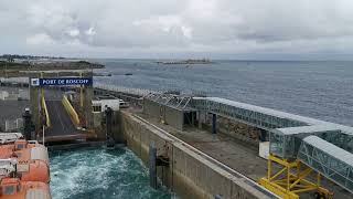 Brittany Ferries MV Armorique Departing Roscoff Finistère Brittany France 12th July 2024 Camera 2 [upl. by Tchao]