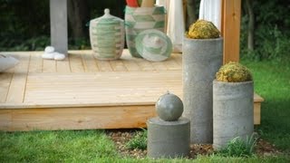 How to Build an Outdoor Zen Garden Water Fountain [upl. by Nohshan]