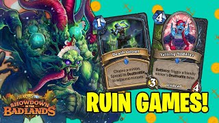 Plaguespreader DK RUINS Foes Strategy Plague DK Badlands Hearthstone Death Knight Deck [upl. by Cirala]