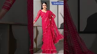 Karvachauth special red colour saree collection myntra fashion onlineshopping [upl. by Uri]