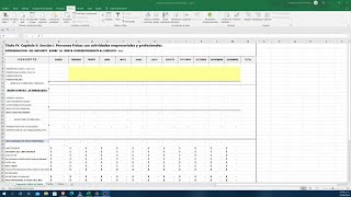 Papel de trabajo de ISR personas físicas actividad empresarial utilizando fórmulas de Excel [upl. by Schaffer]