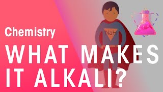 What Makes Things Alkali  Acids Bases amp Alkalis  Chemistry  FuseSchool [upl. by Ayikaz694]