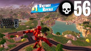 56 Elimination Solo Squads Wins Full Gameplay Fortnite Chapter 5 [upl. by Kendell146]